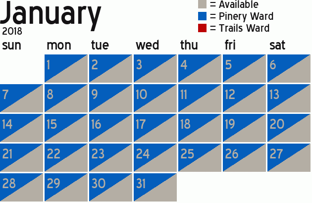 Missionary Dinner Calendar