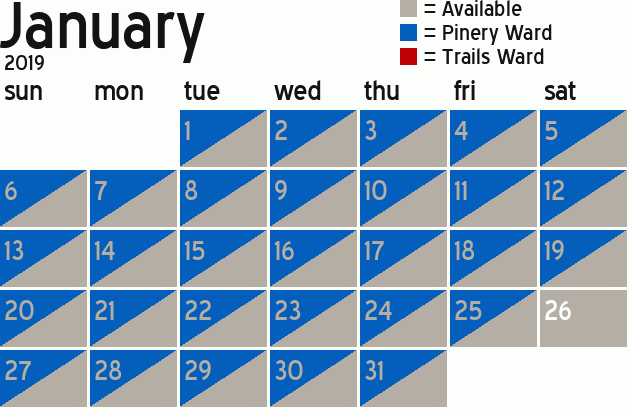 Missionary Dinner Calendar