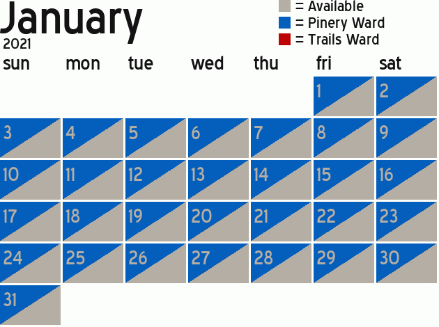 Missionary Dinner Calendar