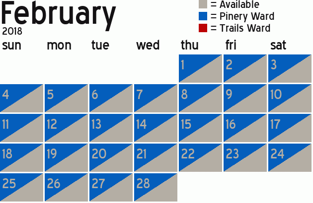 Missionary Dinner Calendar