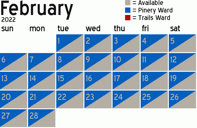 Missionary Dinner Calendar