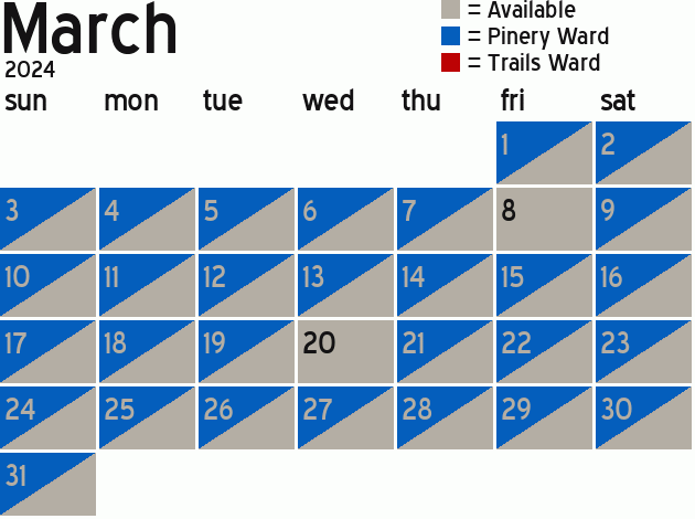 Missionary Dinner Calendar