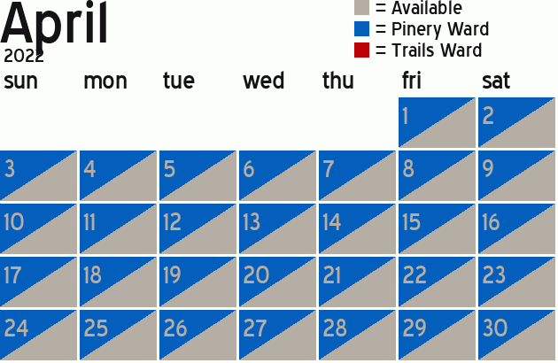 Missionary Dinner Calendar