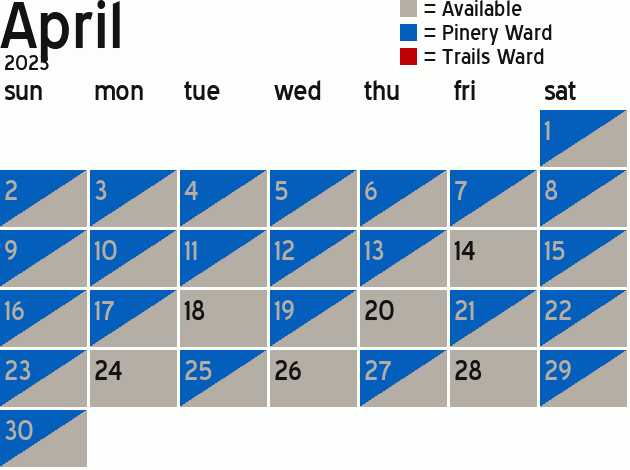 Missionary Dinner Calendar