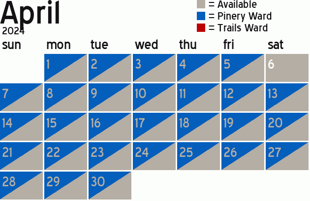 Missionary Dinner Calendar