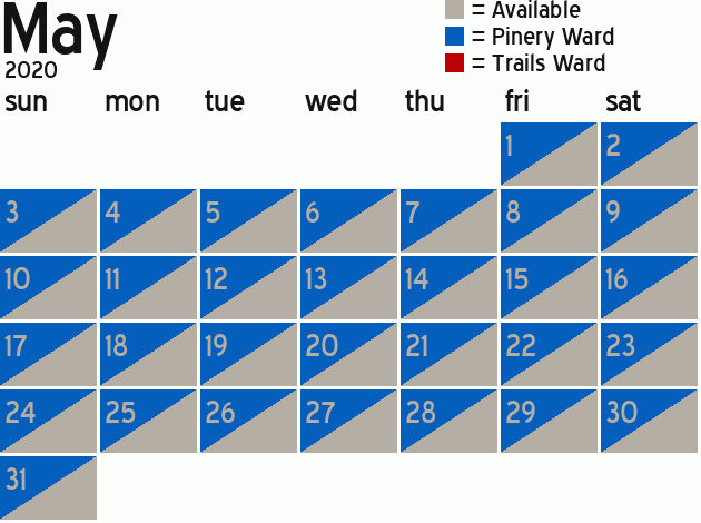 Missionary Dinner Calendar