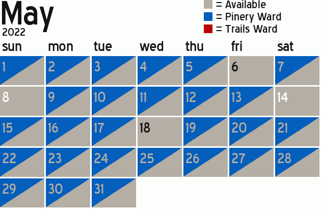 Missionary Dinner Calendar
