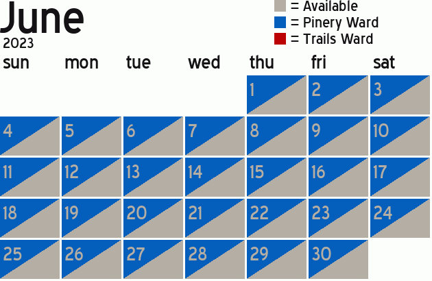 Missionary Dinner Calendar