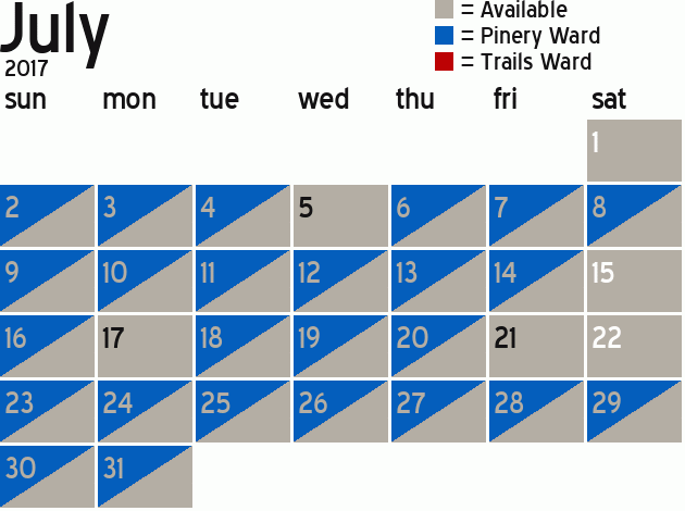 Missionary Dinner Calendar