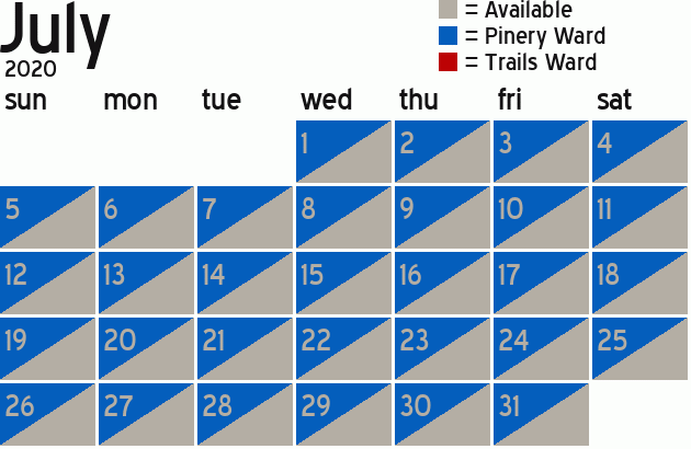 Missionary Dinner Calendar