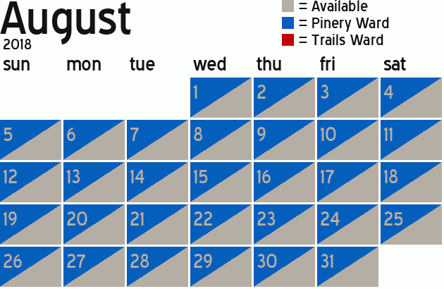 Missionary Dinner Calendar