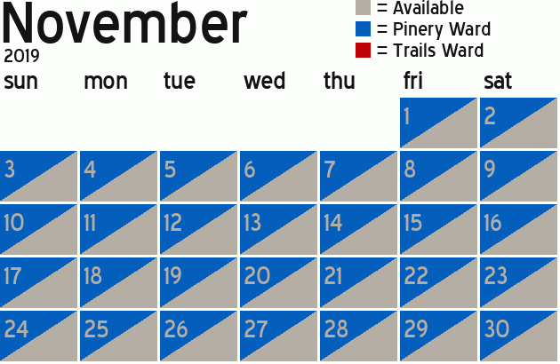 Missionary Dinner Calendar